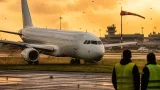 Jet2 737-800 leaves runway at Birmingham after landing in high winds
