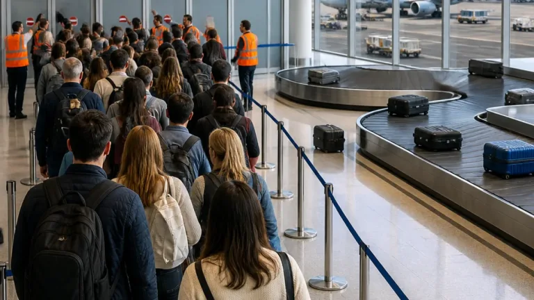 Power surge at London Stansted leaves hundreds stranded and disrupts baggage and security