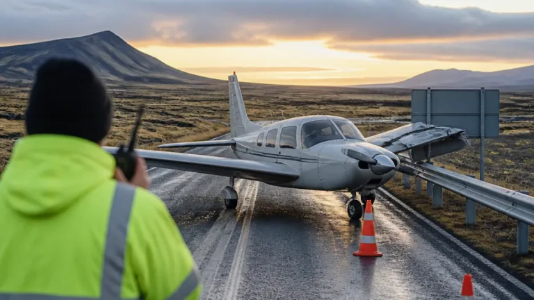 Investigation finds engine failure and missed airfield warning before highway emergency landing in Iceland